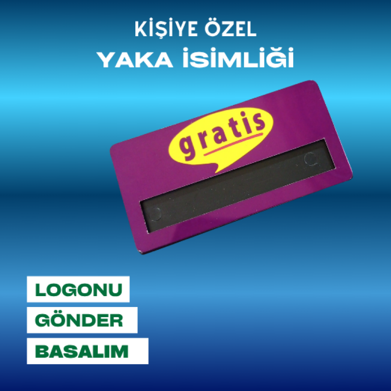 Düz Model Yaka İsimliği 5 adet